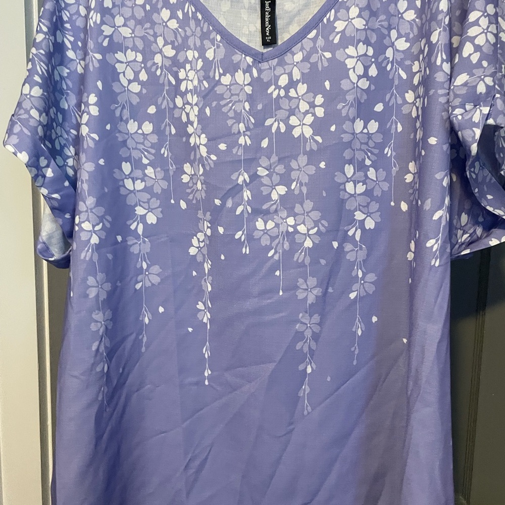 Floral Purple Women's Top